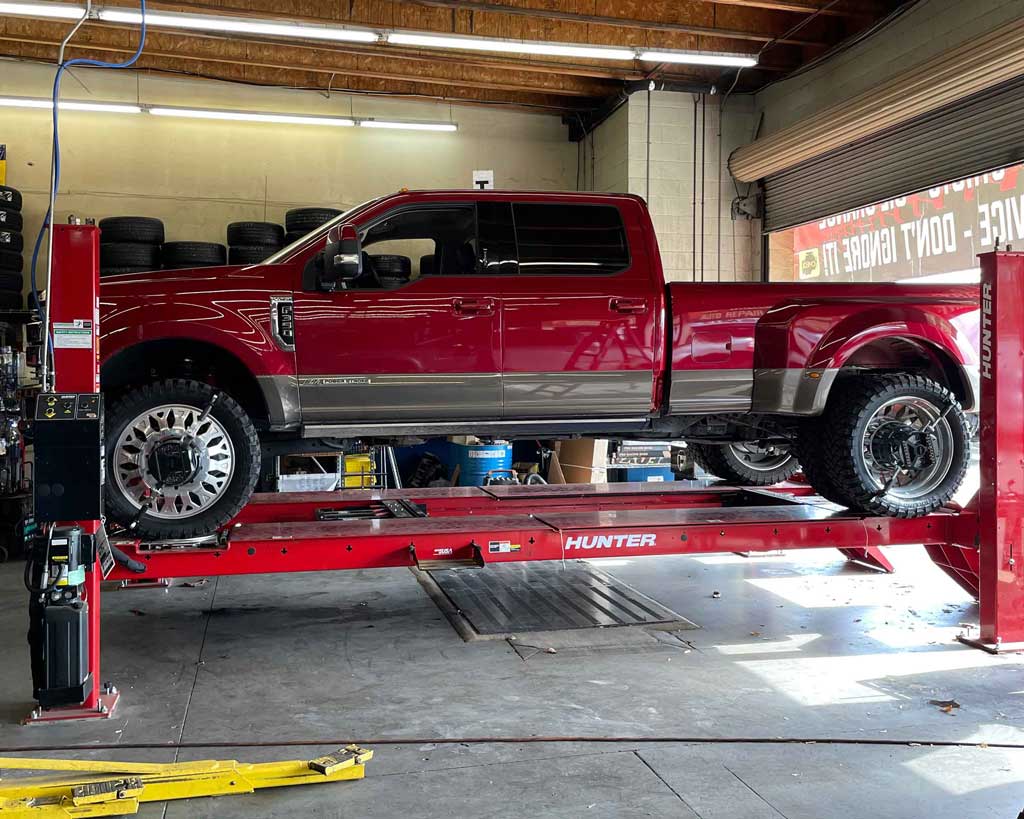 Dually Pick Up Truck Wheel Alignment