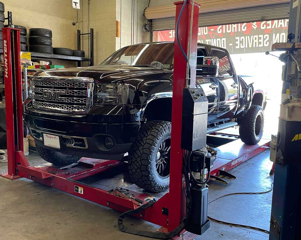 Lifted Truck Wheel Alignment