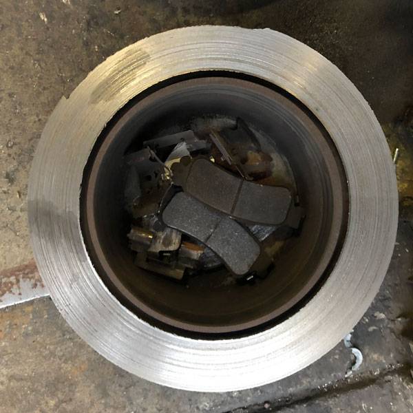 Brake Rotor Worn Metal To Metal